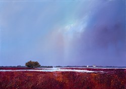 Water's Edge by Barry Hilton - Varnished Original Painting on Stretched Canvas sized 28x20 inches. Available from Whitewall Galleries